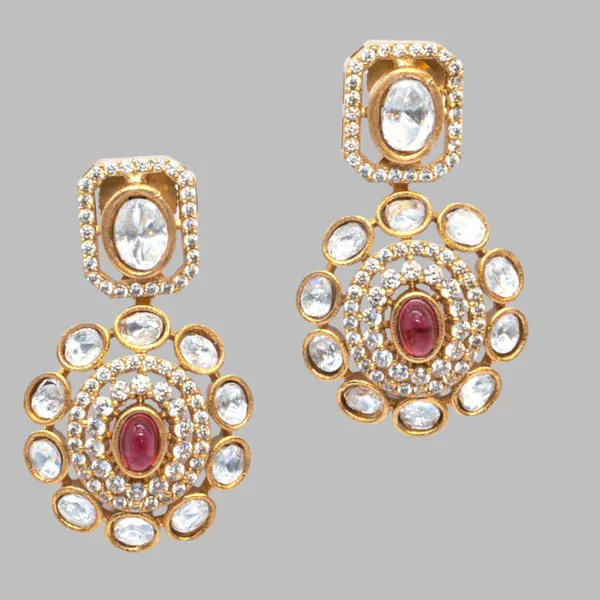 GoldPlated_Navaratna_Statement_Necklace_Set_with_Matching_Earrings_For_Women_&_Girls