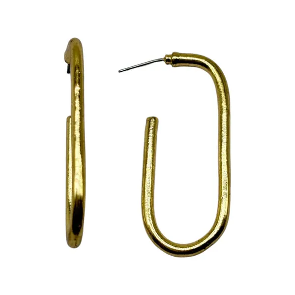 Minimalist_UShaped_Gold_Hoop_Earrings_For_Women_&_Girls