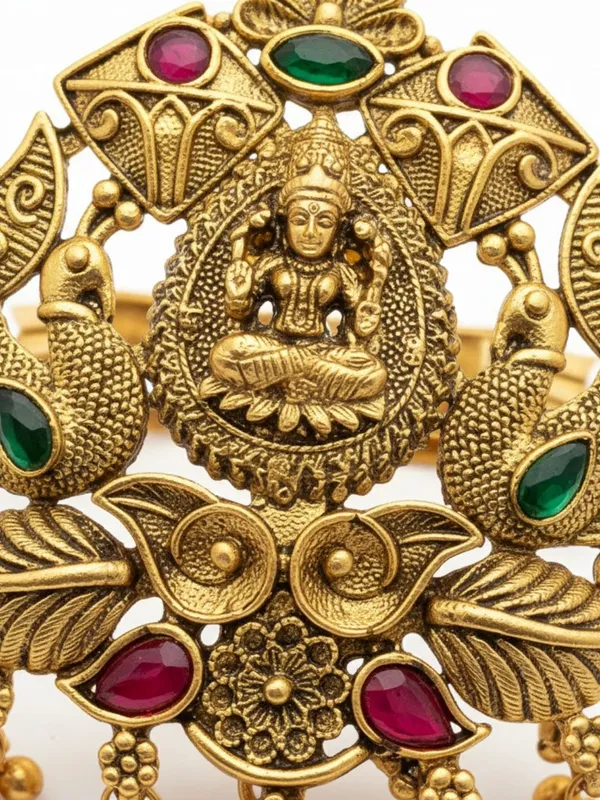 JWELLA_Elegant_Gold-Plated_Peacock_Design_Hair_Clip_with_Pearls_and_Colorful_Stones