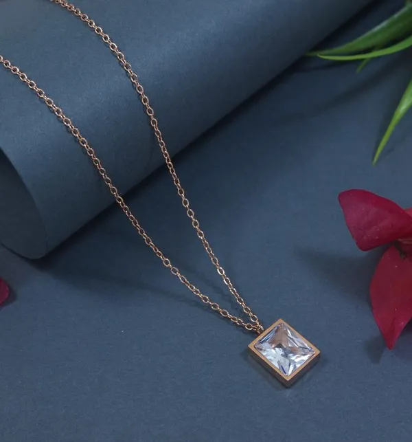 Stainless_Steel_Square_Pendent_Necklace_-_STNK_5475_For_Women_&_Girls