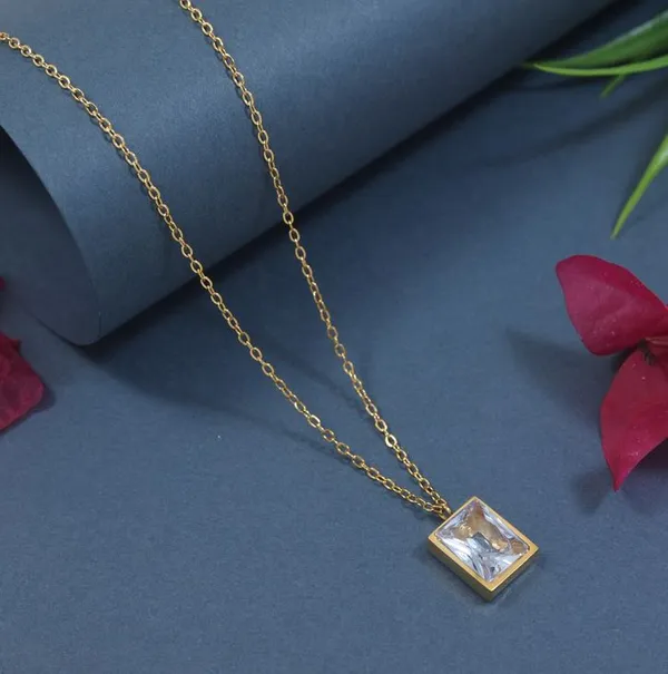 Stainless_Steel_Square_Pendent_Necklace_-_STNK_5475_For_Women_&_Girls