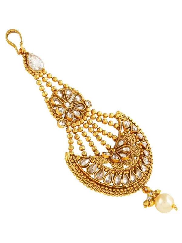 Gold_Plated_Traditional_Kundan_Jhoomar_Passa_For_Girls_And_W_For_Women_&_Girls