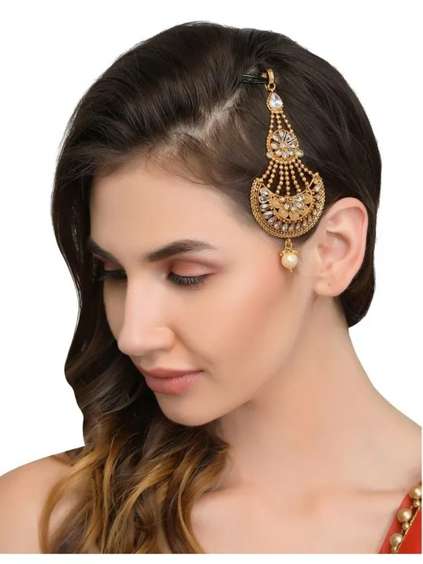 Gold_Plated_Traditional_Kundan_Jhoomar_Passa_For_Girls_And_W_For_Women_&_Girls