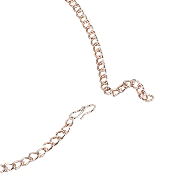 Rose_Gold-Plated_Leaf_Design_Necklace_And_Earring_Set_For_Women_&_Girls