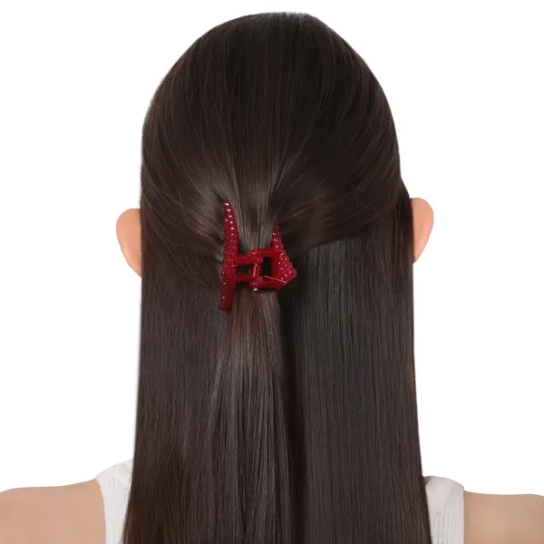 Women_Red_Orange_Set_Of_6_Claw_Clip_For_Women_&_Girls