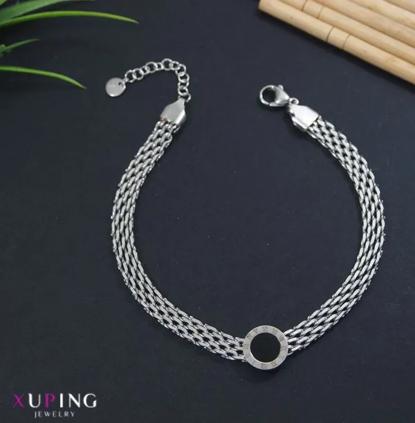 Xuping_Roman_Number_Chain_Bracelet_-_XPNGBR_5442_For_Women_&_Girls