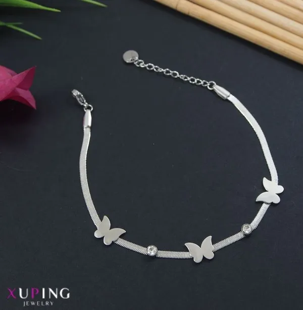 Xuping_Butterfly_Link_Chain_Bracelet_-_XPNGBR_5443_For_Women_&_Girls