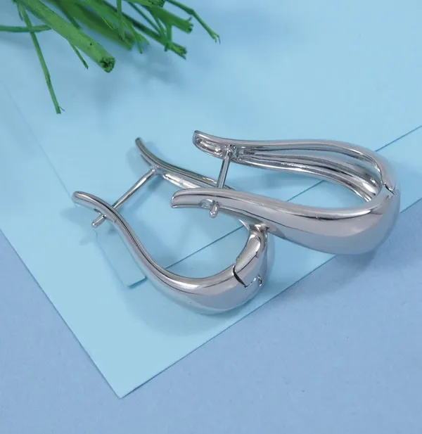 U'_shape_Hoops_Earring_For_Women_&_Girls