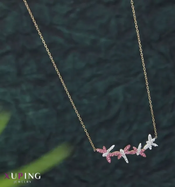 Xuping_Dragonfly_Link_Pendent_Necklace_-_XPNGNK_5430_For_Women_&_Girls