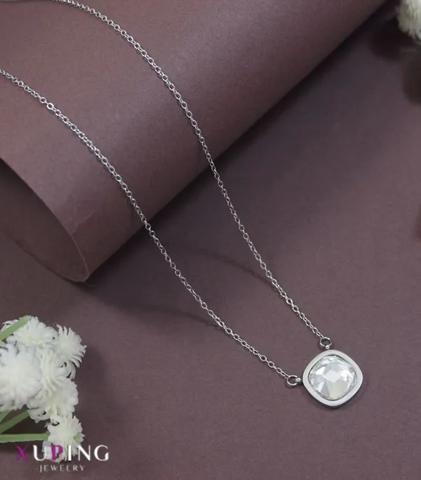 Xuping_Square_Pendent_Necklace_-_XPNGNK_5432_For_Women_&_Girls