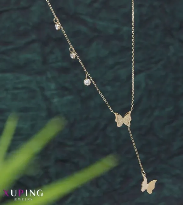 Xuping_Hanging_Butterfly_Pendent_Necklace_-_XPNGNK_5438_For_Women_&_Girls