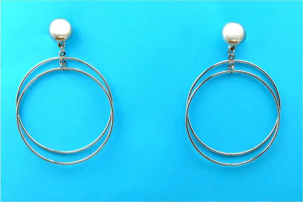 Silver_Plated_Geometrical_Circle_Shape_Drop_Earring50_For_Women_&_Girls