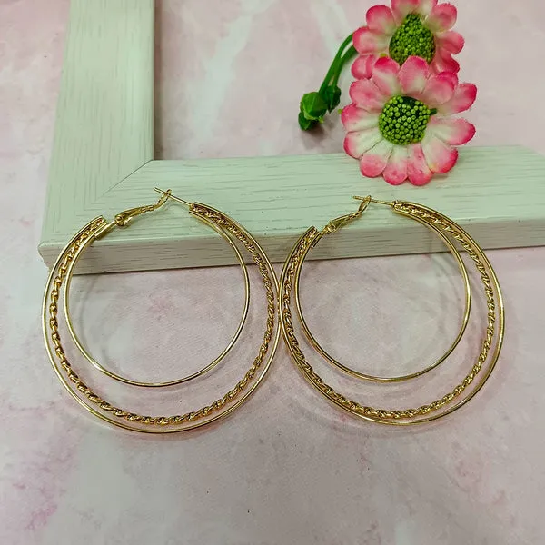 Elegant_Gold_Braided_Hoop_Earrings_For_Women_&_Girls