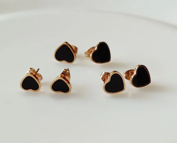 Stainless_Steel_Rosegold_Plated_Three_Pair_Heart_Shaped_Earring_2560_For_Women_&_Girls