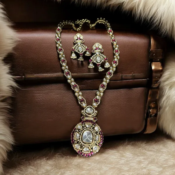 Antique_Gold-Plated_Kundan_Necklace_Set_with_Ruby_Accents_For_Women_&_Girls