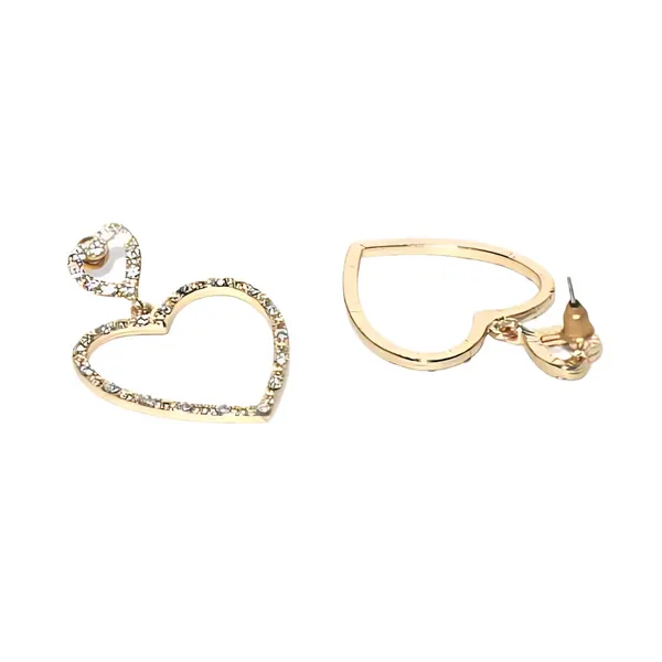 Sparkling_Double_Heart_Gold_Dangle_Earrings_For_Women_&_Girls