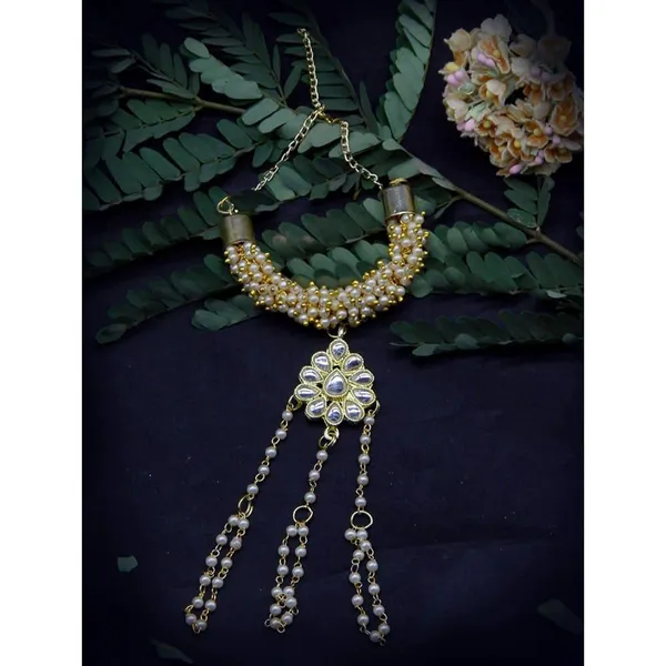 Kundan_And_Pearl_Studded_Ring_Bracelet_For_Women_&_Girls