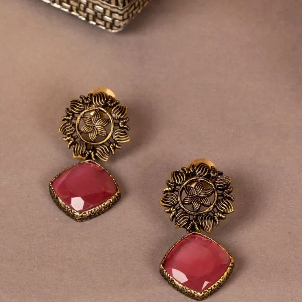 Gold_Plated_Drop_Earrings_For_Women_&_Girls