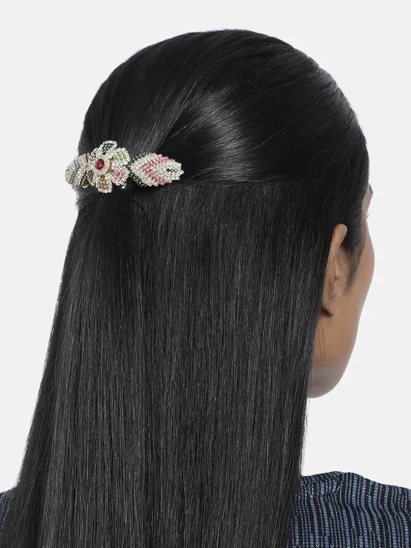 Women_Multicoloured_Embellished_French_Barrette_For_Women_&_Girls