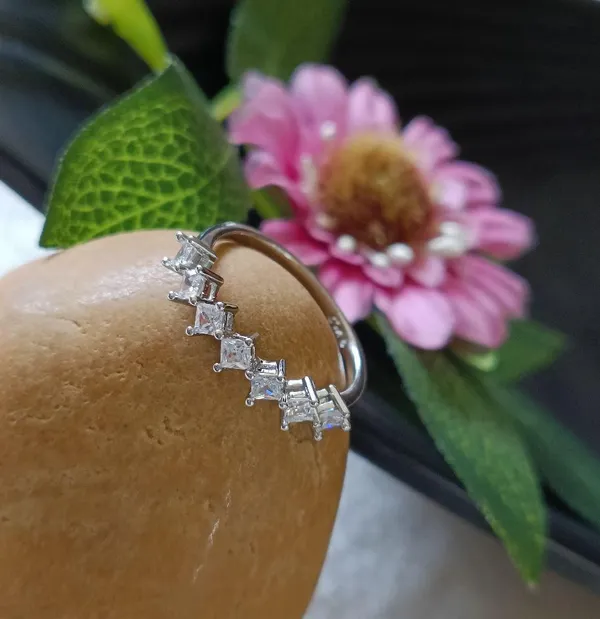 CZ_Silver_Plated_Baguette_Finger_Ring-_FR_2522_For_Women_&_Girls