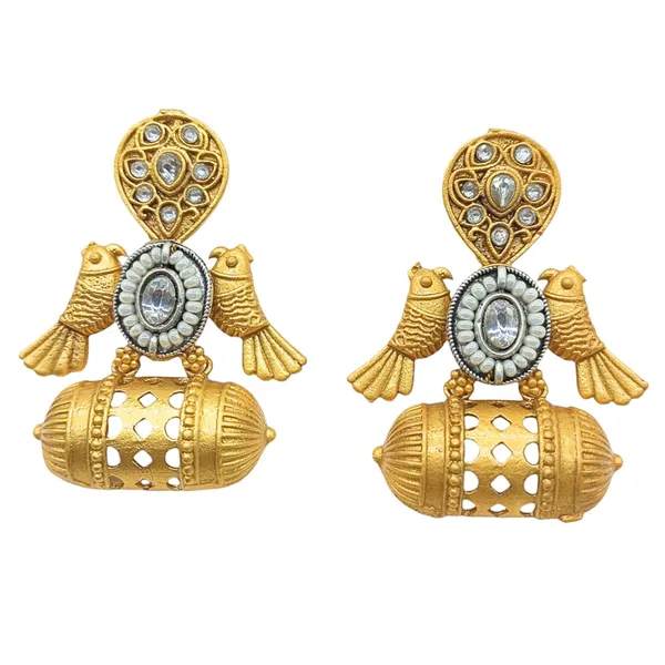 Bird_design_Antique_gold_earrings_For_Women_&_Girls