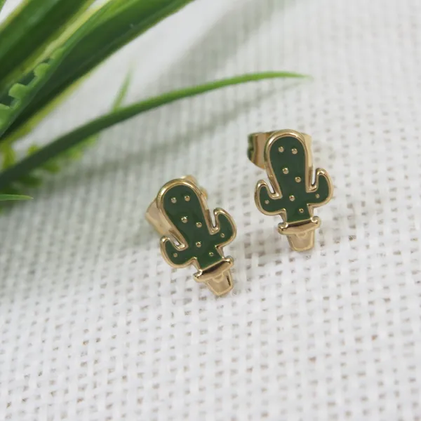 Cactus_Design_Stainless_Steel_Earring_For_Women_&_Girls