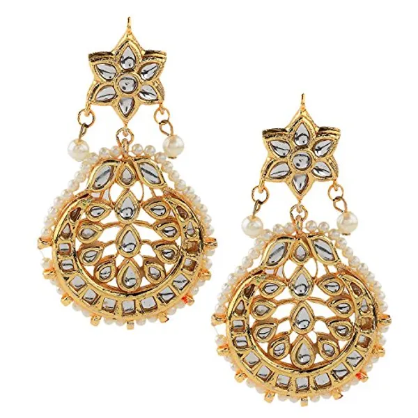 Traditional_GoldPlated_Kundan_Earrings_with_Pearl_Detailing_For_Women_&_Girls