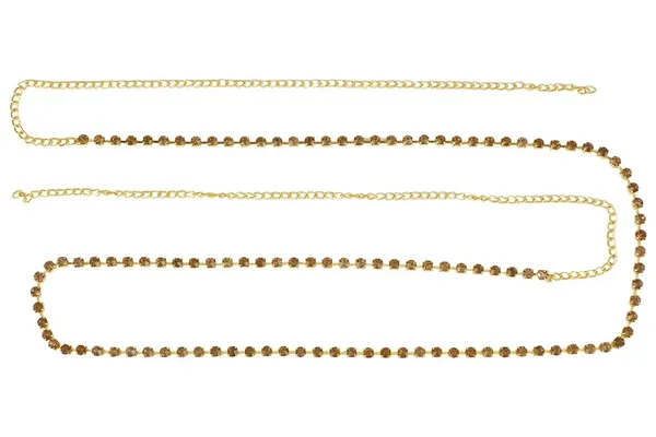 Elegant_Gold_Chain_with_Brown_Crystal_Accents_For_Women_&_Girls