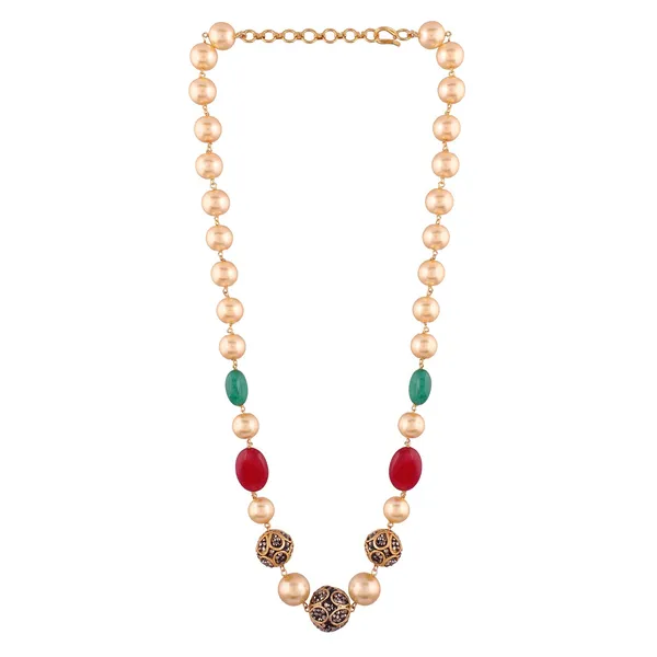 Elegant_Gold_Pearl_Necklace_with_Red_and_Green_Beads_and_Ant_For_Women_&_Girls