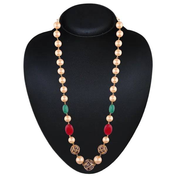 Elegant_Gold_Pearl_Necklace_with_Red_and_Green_Beads_and_Ant_For_Women_&_Girls