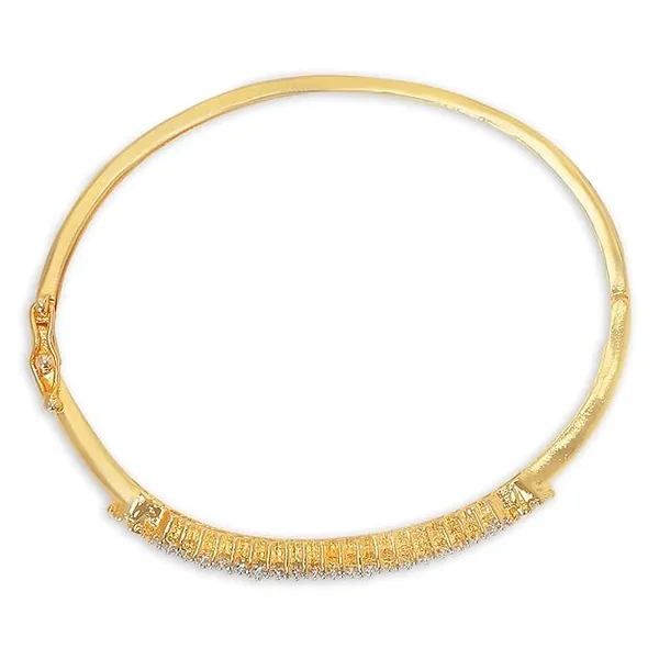 Elegant_Gold-Plated_Bangle_Bracelet_with_Sparkling_Crystal_A_For_Women_&_Girls