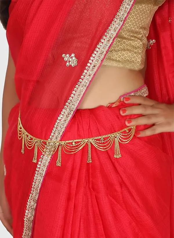 Elegant_Gold_Plated_Belly_Chain_with_Tassel_Detailing_For_Women_&_Girls