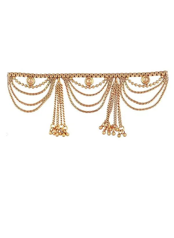 Elegant_Gold_Plated_Belly_Chain_with_Tassel_Detailing_For_Women_&_Girls