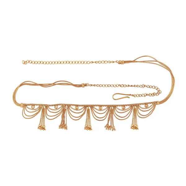 Elegant_Gold_Plated_Belly_Chain_with_Tassel_Detailing_For_Women_&_Girls