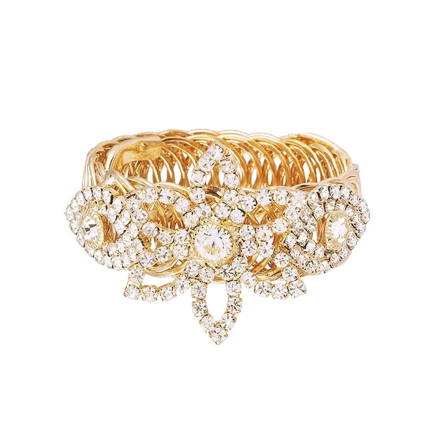 Elegant_Gold-Plated_Crystal_Brecelet_For_Women_&_Girls