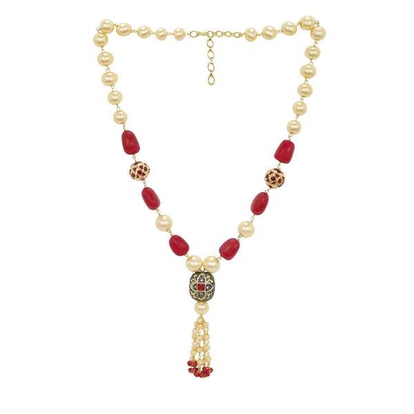 Elegant_Gold_Plated_Ruby_and_Pearls_Necklace_For_Women_&_Girls