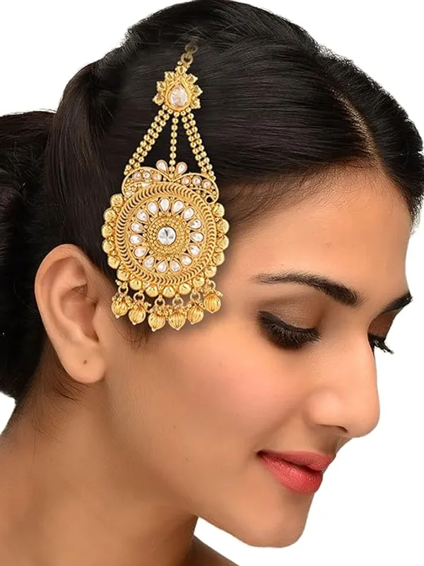 Elegant_Gold-Plated_Traditional_Passa_Maang_Tikka_For_Women_&_Girls