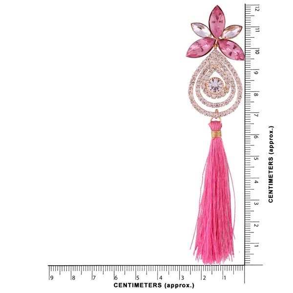 Elegant_Pink_Crystal_&_Tassel_Statement_Earrings_Ã¢â‚¬â€œ_Glamorous_Party_&_Wedding_Jewelry_For_Women_&_Girls