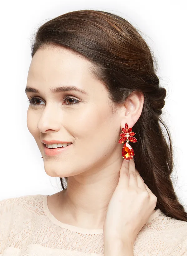 Elegant_Red_Crystal_Drop_Earrings_–_Statement_Floral_Design_For_Special_Occasions_For_Women_&_Girls