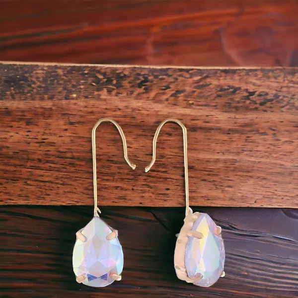Gold_Pltated_Rainbow_Teardrop_Danglers_Earrings_For_Women_For_Women_&_Girls