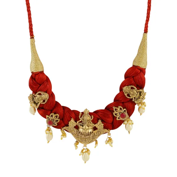 Temple_Inspired_Silk_Thread_Necklace_Set_For_Women_&_Girls