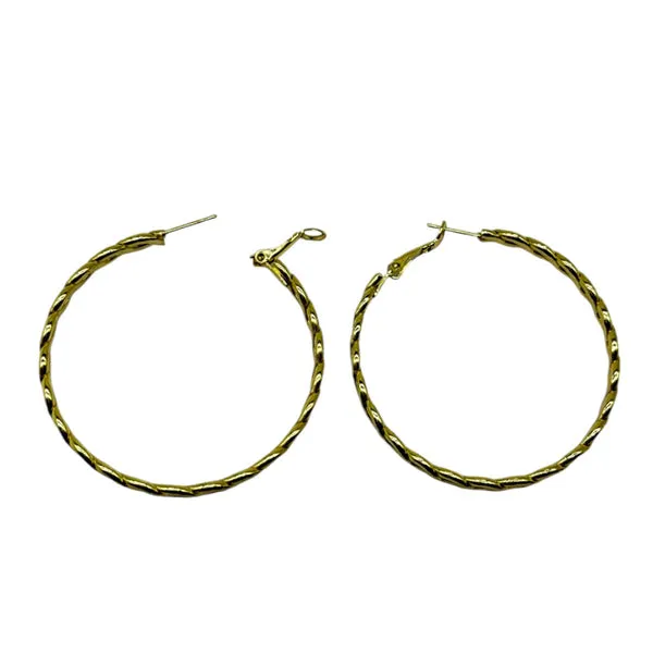 Gold_Twisted_Hoop_Earrings__Classic_and_Stylish_Design_For_Women_&_Girls