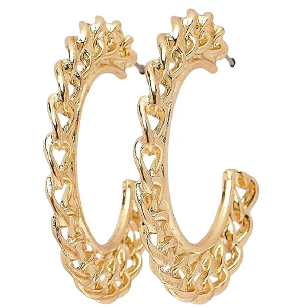 Gold_Chain_Link_Hoop_Earrings_Ã¢â‚¬â€œ_Bold_&_Stylish_Statement_J_For_Women_&_Girls