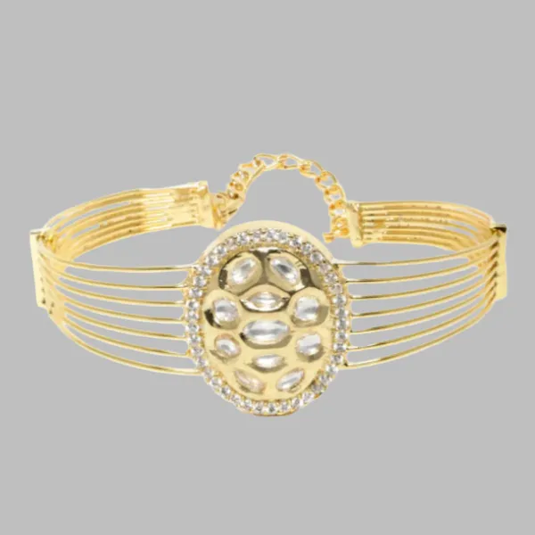 Gold_Plated_Designer_Kundan_&_AD_Stone_Studded_Freesize_Bracelet_For_Women_&_Girls