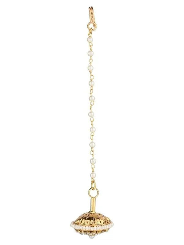 Gold-Plated_Antique_Traditional_Kundan_Pearl_Rajasthani_Borla_For_Women_&_Girls