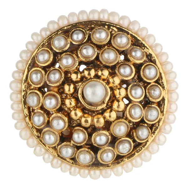 Gold-Plated_Antique_Traditional_Kundan_Pearl_Rajasthani_Borla_For_Women_&_Girls