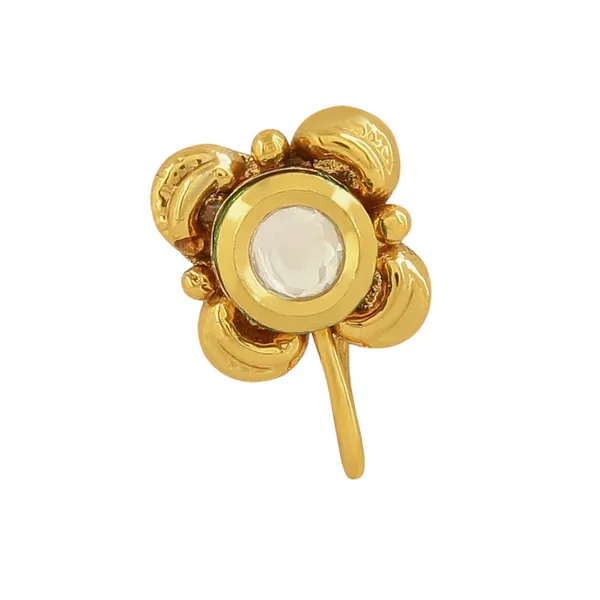 Gold-Plated_Floral_Kundan_Nose_Pin_For_Women_&_Girls