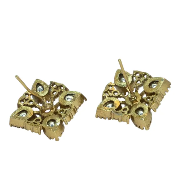 Gold-Plated_Floral_Stud_Earrings_with_Pink_and_Crystal_Accen_For_Women_&_Girls