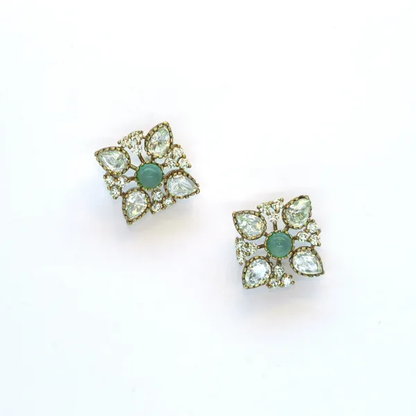 Gold-Plated_Floral_Stud_Earrings_with_Pink_and_Crystal_Accen_For_Women_&_Girls