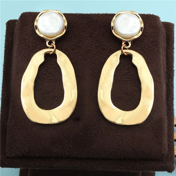Gold_Plated_Geometrical_Drop_Pearl_Earring-_WER87_For_Women_&_Girls